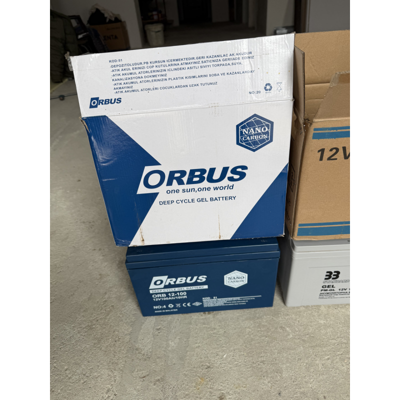 Гелевый аккумулятор ORBUS 12V-1000A, POWER 12V—100A